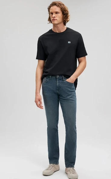 Mavi 0035185210 Marcus Mavi Pro Koyu Puslu Mavi Jean Pantolon Erkek Kot Pantolon - Resim 2