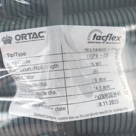 Ortaç Pg-29 Gri Polyamıd Spiral | OGPA-29 ürün görseli 1