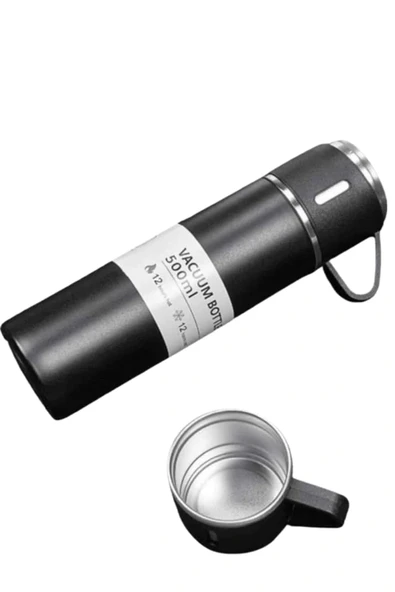 LitaeTrend 3 Bardaklı Termos Seti Anneler Gününe Özel Hediye Taşınabilir Sızdırmaz Isı Koruyucu - Resim 5