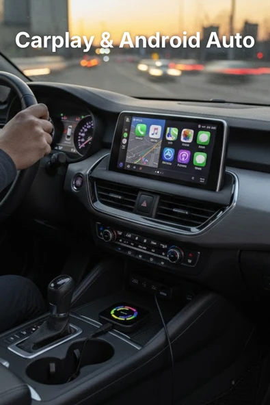 Araç Carplay Android Auto Ai Box Youtube Netflix Video Oynatıcılı ve Destekli - Resim 5