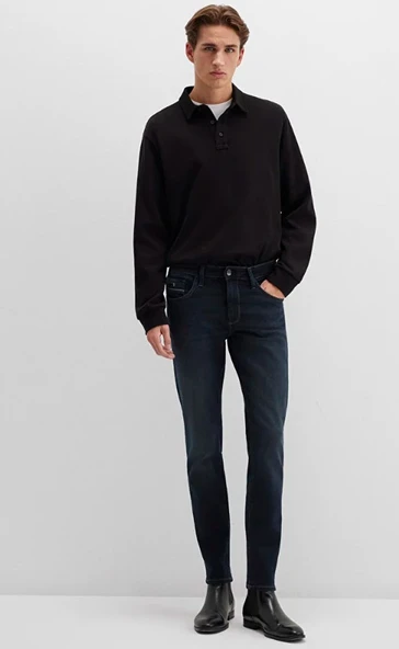 Mavi 0042426976 James Mavi Black Puslu Mürekkep Mavi Jean Pantolon Erkek Kot Pantolon - Resim 3