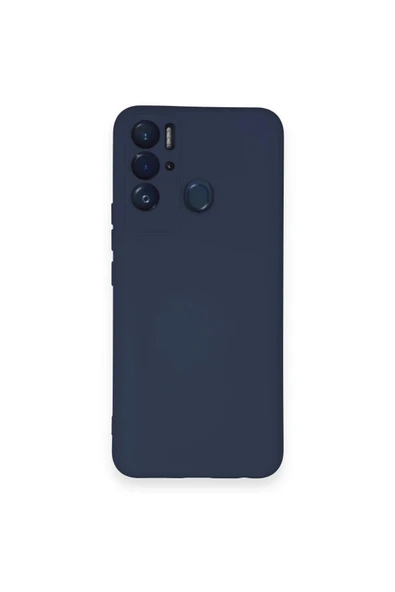 LitaeTrend Tecno Pova Neo Kılıf Nano içi Kadife Silikon - Lacivert ürün görseli 1