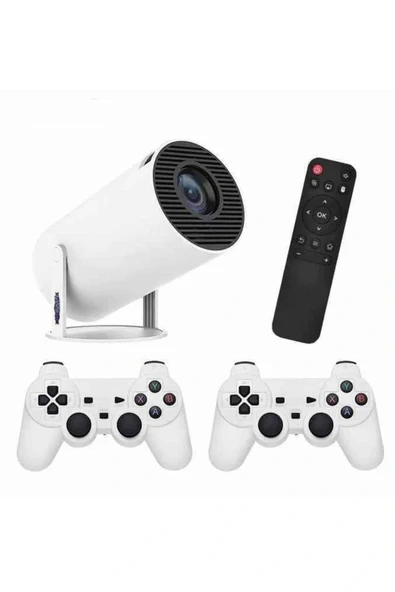 LitaeTrend Ayaklı Oyun Projeksiyonu Çift Kollu Taşınabilir Sinema Projektörü - Resim 4