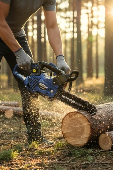 HYUNDAI TCS2500 Benzinli Testere - 1.2 Hp / 25 cm Pala - Resim 2