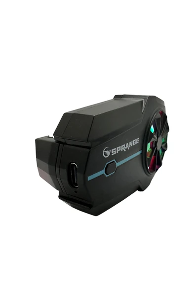 MetaForce Telefon Soğutucu Fan Hava Soğutmalı Cep Telefon Soğutucu Radyatör 3 Kademe 800Mah Bataryalı Şarjlı - Resim 6