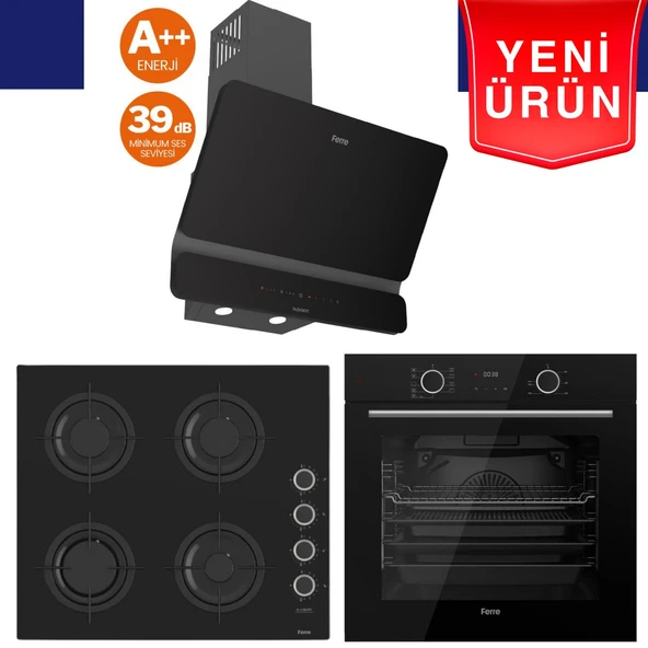 Ferre  FryArt Serisi - SilenArt  Ankastre Set ( XE63CS + CS205 -FA  + D080 -SA) ürün görseli 1