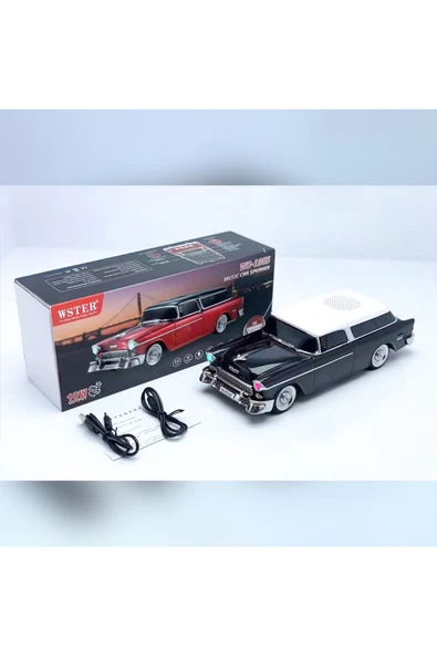PSL Wster WS-1955BT Retro Araba Figürlü Kablosuz Bluetooth Hoparlör - Resim 2