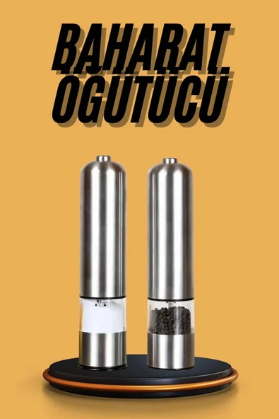 LitaeTrend Baharat Öğütücü Otomatik Ayarlanabilir Tuz Karabiber Baharat Değirmeni ürün görseli 1