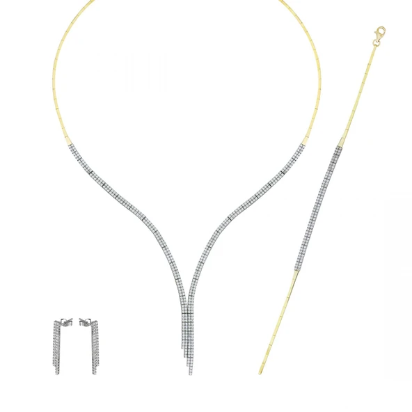 Altın Üçlü Set T078119-T078120-T078122 ürün görseli 1