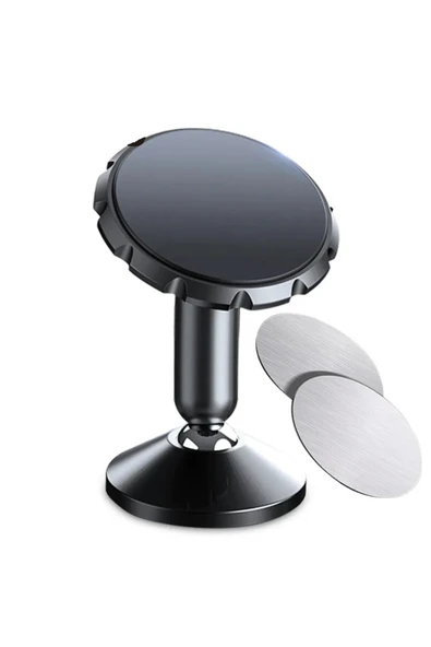 Buççin CH-119 Araç İçi Mıknatıslı Oynar Başlıklı Metal Araç Tutucu Mıknatıslı Siyah 2 Yıl Torpido Üstü Meta - Resim 2