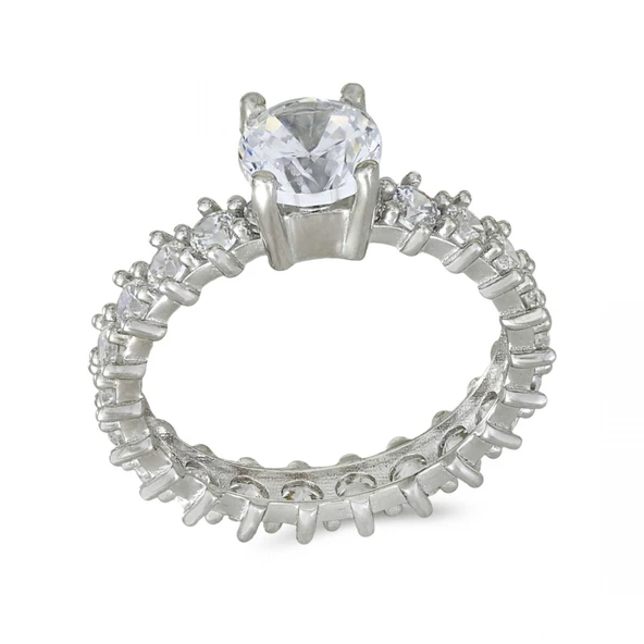 Altın Tamtur Tektaş Yüzük T076867 ürün görseli 1