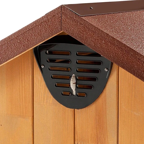 Ferplast Domus Canile Ahşap Köpek Kulübesi Small - Resim 4