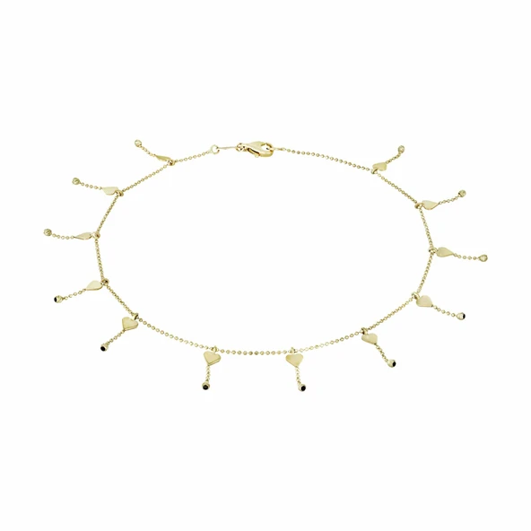 Altın Kalp Halhal T075774 ürün görseli 1