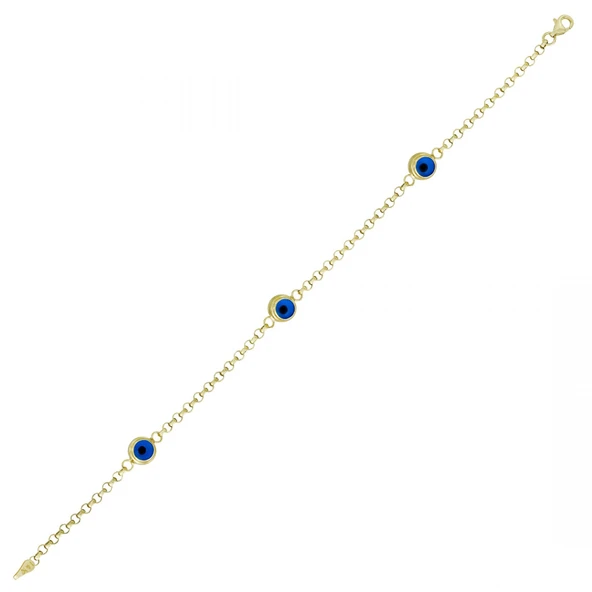 Altın Nazar Boncuklu Bileklik T076885