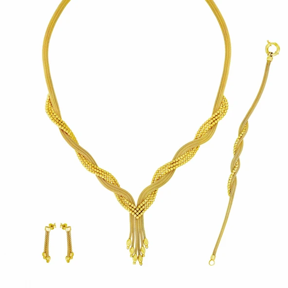 Altın Üçlü Set T076465-T076467-T066424 ürün görseli 1