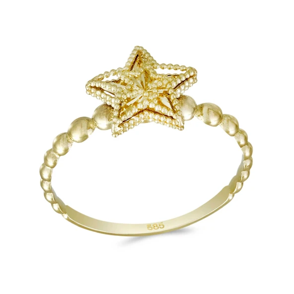 Altın Yıldız Yüzük T075300 ürün görseli 1