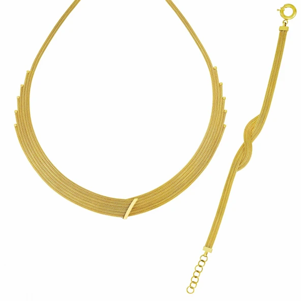 Altın İkili Set T074657-T074653 ürün görseli 1