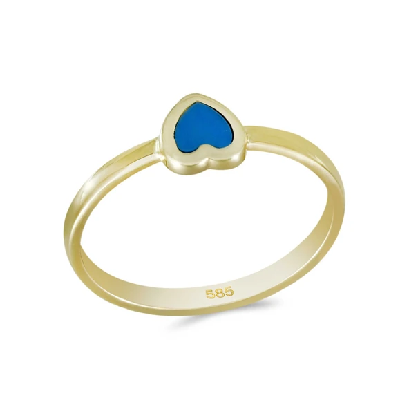 Altın Kalp Yüzük T075248 ürün görseli 1