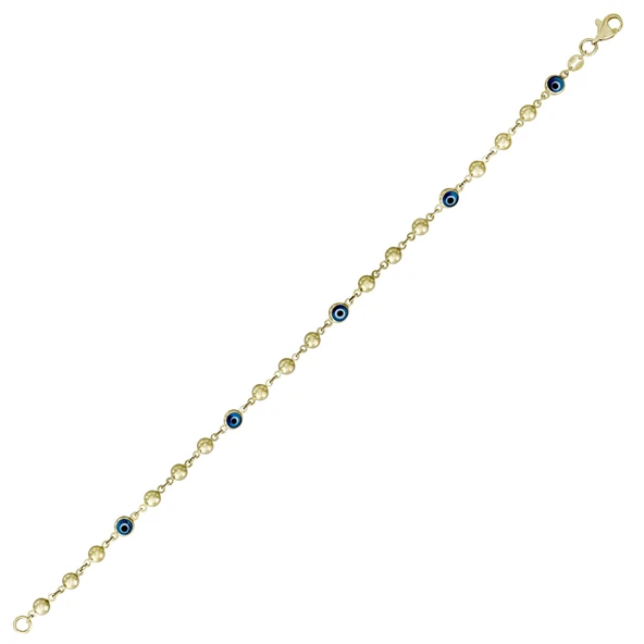 Altın Nazar Boncuklu Bileklik T075598 ürün görseli 1