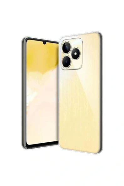 LitaeTrend Realme C53 Kılıf Lüx Şeffaf Silikon - Resim 4