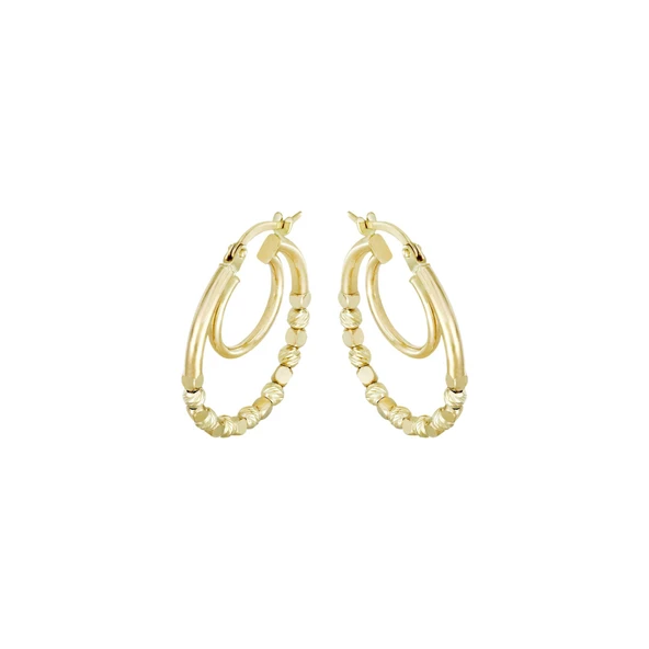 Altın Halka Küpe T075316 ürün görseli 1