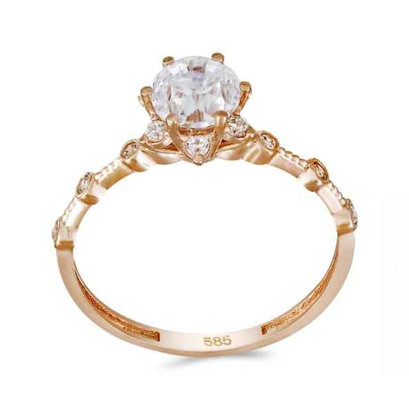 Altın Vintage Yüzük T076402 ürün görseli 1