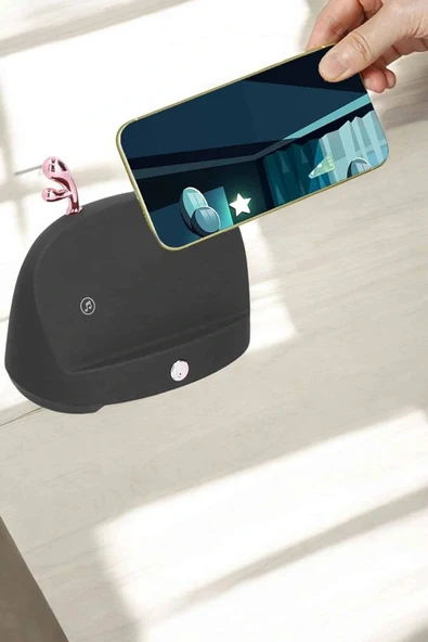 LitaeTrend Telefon Tutuculu Akıllı Hoparlör Yüksek Ses Kaliteli Hoparlör - Resim 3