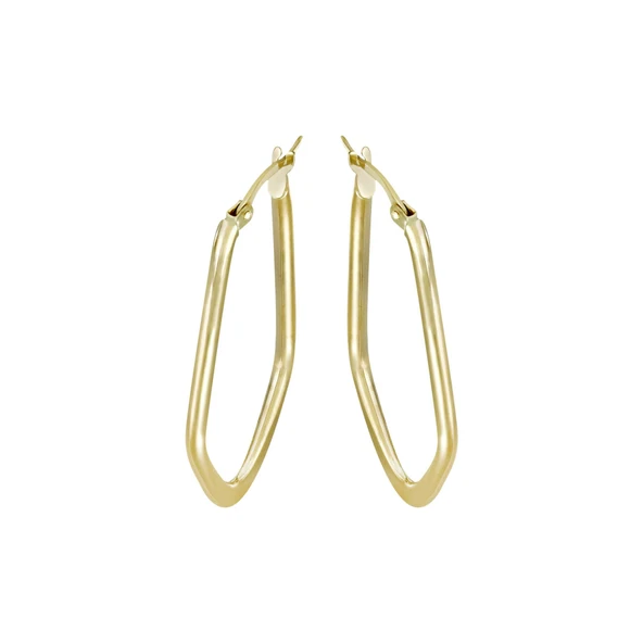 Altın Asimetrik Küpe T075490 ürün görseli 1