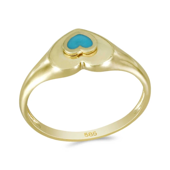 Altın Kalp Yüzük T075201