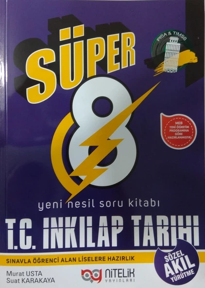 Nitelik Yayınları 8. Sınıf Süper T. C. İnkılap Tarihi ve Atatürkçülük Soru Kitabı - Murat Usta - Sua ürün görseli