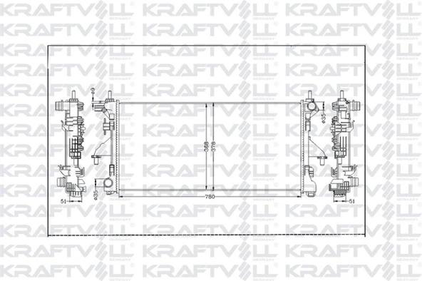Fiat Motor Radyatoru Boxer Jumper Ducato II IV 15> - Kraftvoll 08040154 ürün görseli