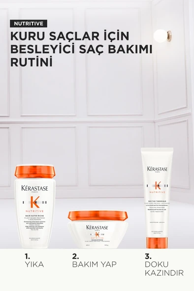 Nutritive Nutritive Kuru Saçlar Için Üçlü Set - Resim 3