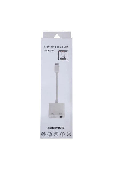 Powermaster Mh030 Iphone Kablo Tip Şarj Ve Lıghtnıng Kulaklık Çoklayıcı ürün görseli 1