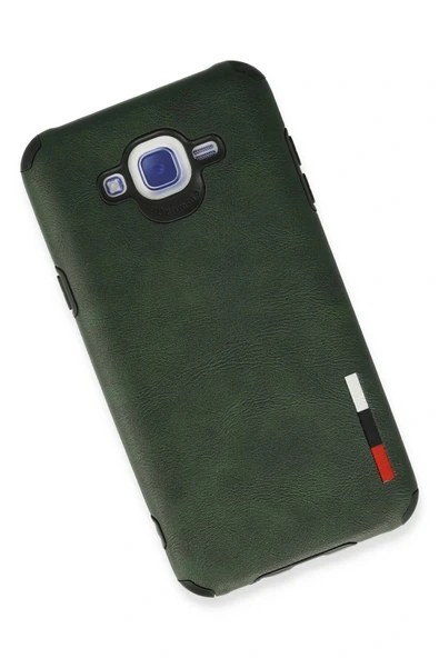 LitaeTrend Samsung Galaxy J7 Kılıf Loop Deri Silikon - Yeşil - Resim 2