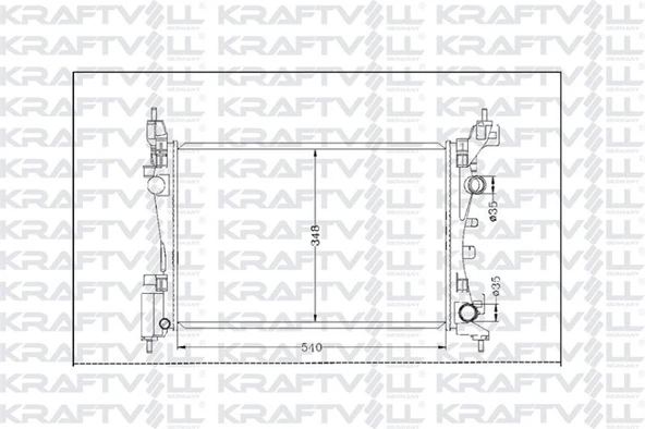 Opel Motor Su Radyatoru Corsa D Z12xep 14xep - Kraftvoll 08040158 ürün görseli