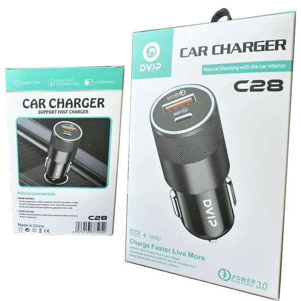 DVIP CAR CHARGER C28 ürün görseli