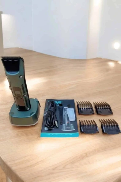 LitaeTrend Tıraş Makinesi Dijital Göstergeli Turbo Motor Paslanmaz Çelik - Resim 3