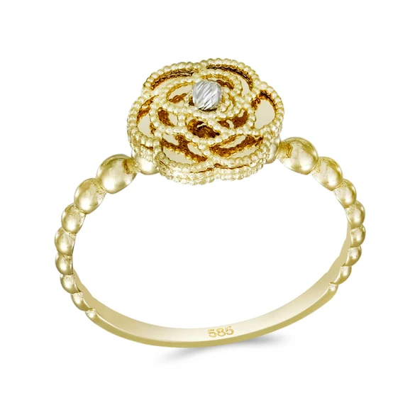 Altın Çiçek Yüzük T075529 ürün görseli 1