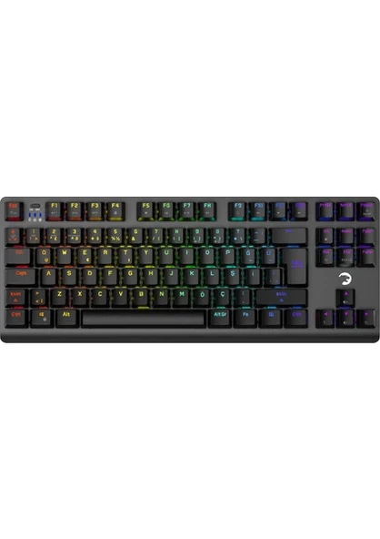 Gamepower Eva 7 60M Mekanik Kablolu, 2.4ghz, Bluetooth 3 Mod Red Switch Türkçe Q 88 Tuş USB Rgb Gaming Klavye ürün görseli