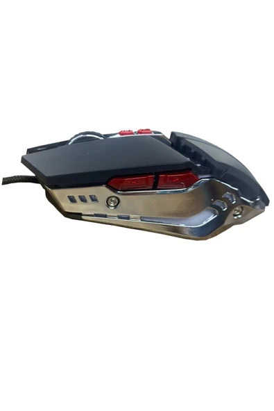 Concord C-23 Kablolu Metal Kasa 7200 Dpı Rgb Işıklı Oyuncu Mouse - Resim 2