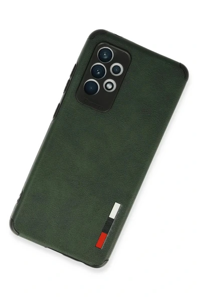 LitaeTrend Samsung Galaxy A72 Kılıf Loop Deri Silikon - Yeşil - Resim 2