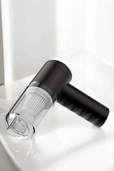 LitaeTrend Üflemeli Güçlü Vakumlu Ev Ofis Araç Süpürgesi El Süpürgesi Şarjlı - Resim 3