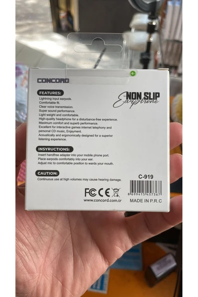 Concord Iphone kulaklık tak kullan 11-12-13-14 Pro / Pro Max Uyumlu C-919 - Resim 2