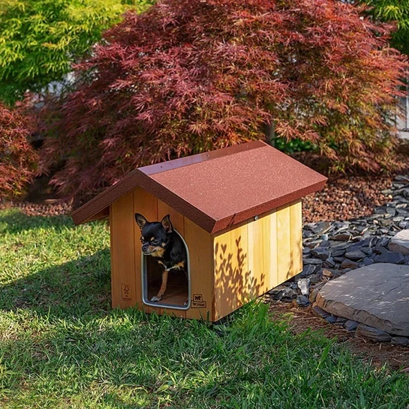 Ferplast Domus Canile Ahşap Köpek Kulübesi Small - Resim 2