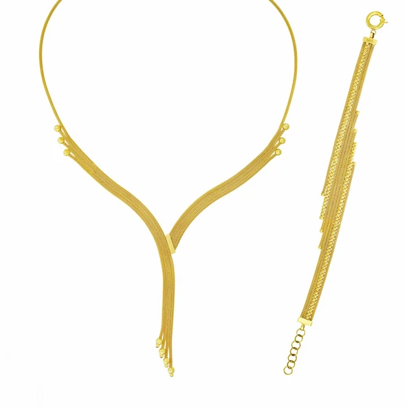 Altın İkili Set T076039-T074662 ürün görseli 1