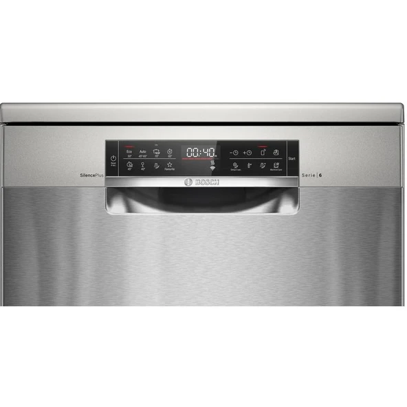 BOSCH Serie 6 Solo Bulaşık Makinesi 60 cm Gümüş Inox - Resim 2