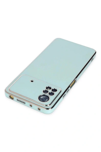 LitaeTrend Xiaomi Poco X4 Pro 5G Kılıf Volet Silikon - Açık Yeşil - Resim 4