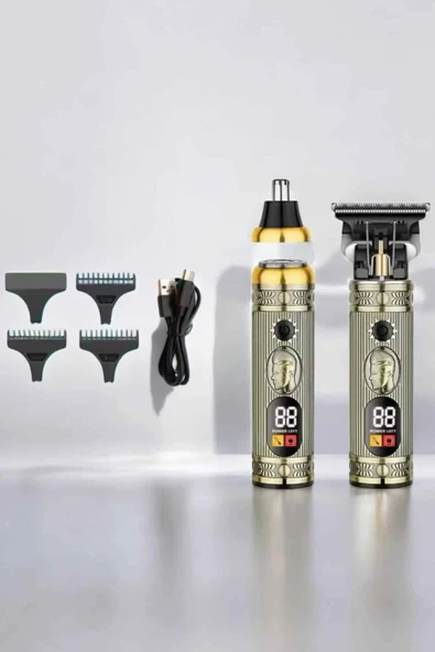 LitaeTrend Yeni Nesil Tıraş Makinesi Pro 3 Başlıklı Dijital Göstergeli - Resim 2