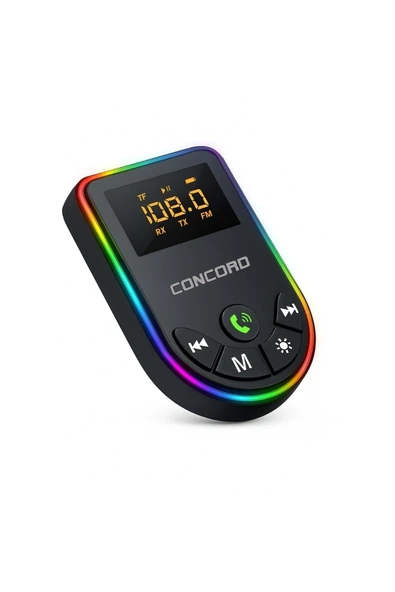 Concord C-6010 Bluetooth / Uyumlu TF & Aux - FM Transmitter ürün görseli 1