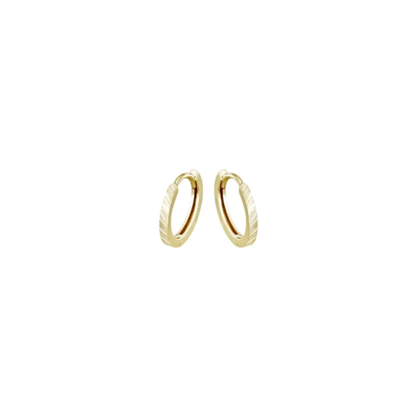 Altın Halka Küpe T075925 ürün görseli 1